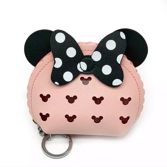 Handbags - Pink Minnie Mouse Coin Purse Bag Keychain